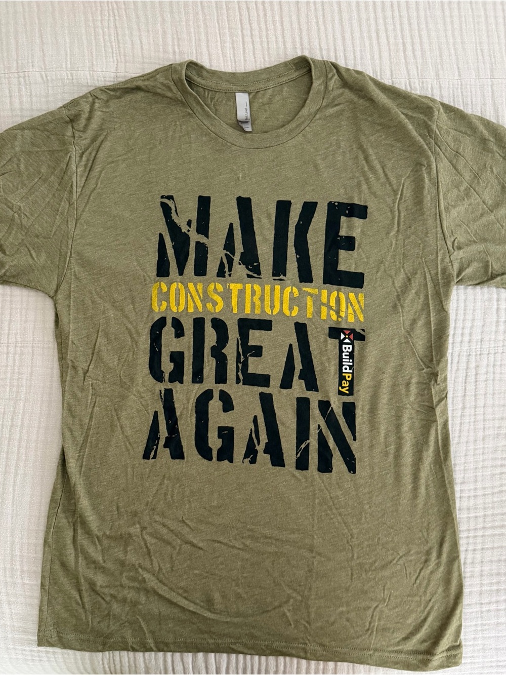 Lot of 12-Brand New Next Level Apparel Olive Green Short Sleeve Tees